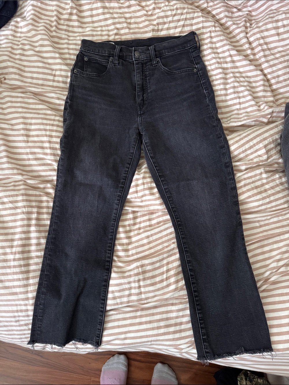 Gap Black High-Rise Straight Leg Jeans